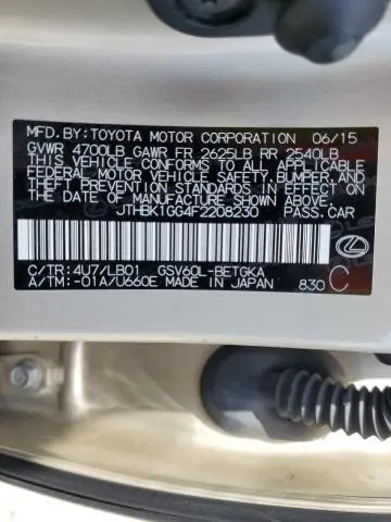 2015 LEXUS ES 350  