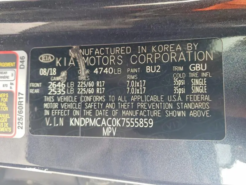 2019 KIA SPORTAGE LX  