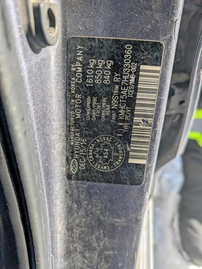 2017 HYUNDAI ACCENT SE  