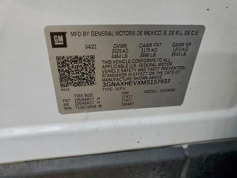 2021 CHEVROLET EQUINOX LS  