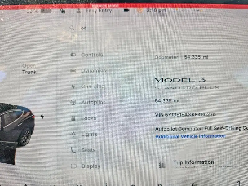 2019 TESLA MODEL 3   