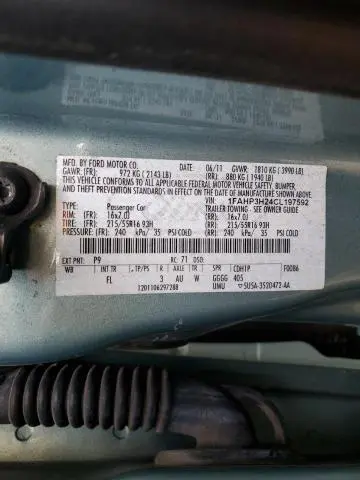2012 FORD FOCUS SEL  