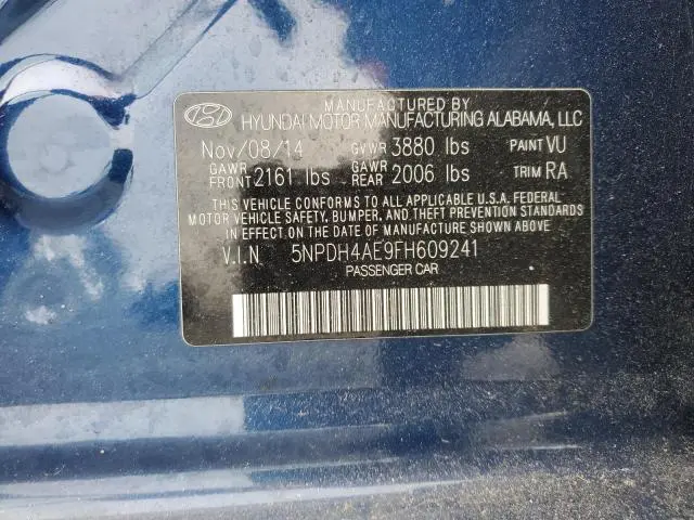 2015 HYUNDAI ELANTRA SE  