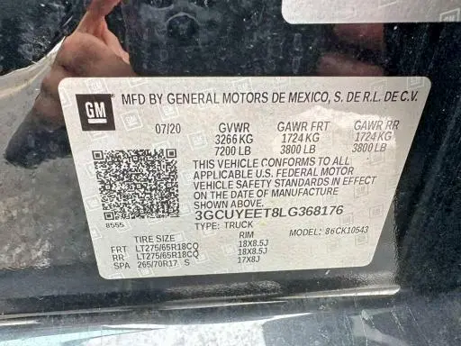 2020 CHEVROLET SILVERADO K1500 RST  