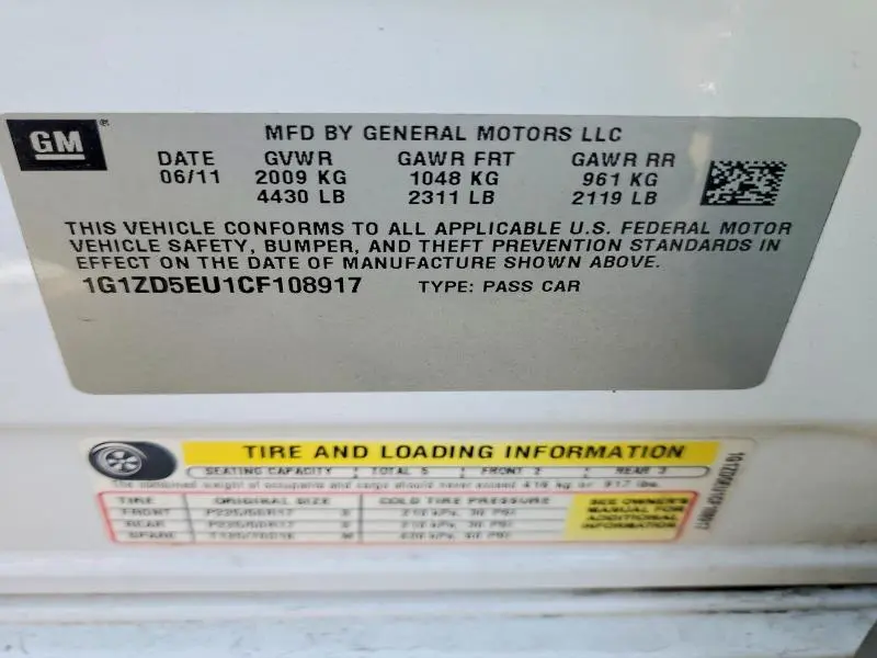 2012 CHEVROLET MALIBU 2LT  