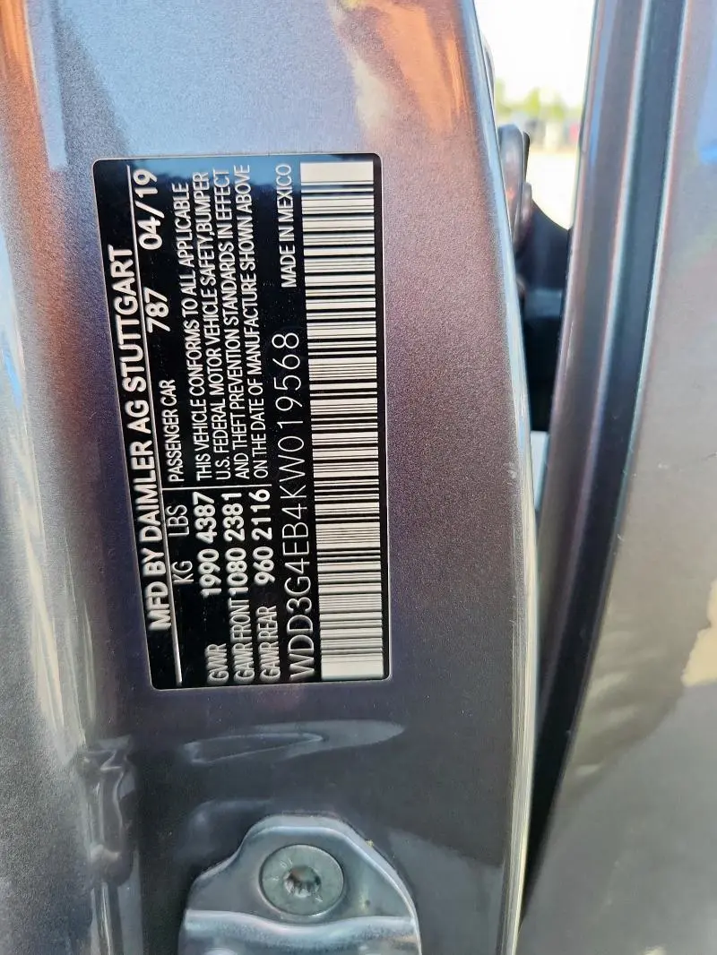 2019 MERCEDES-BENZ A 220  