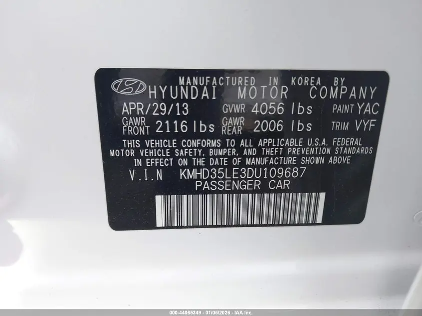 2013 HYUNDAI ELANTRA GT  