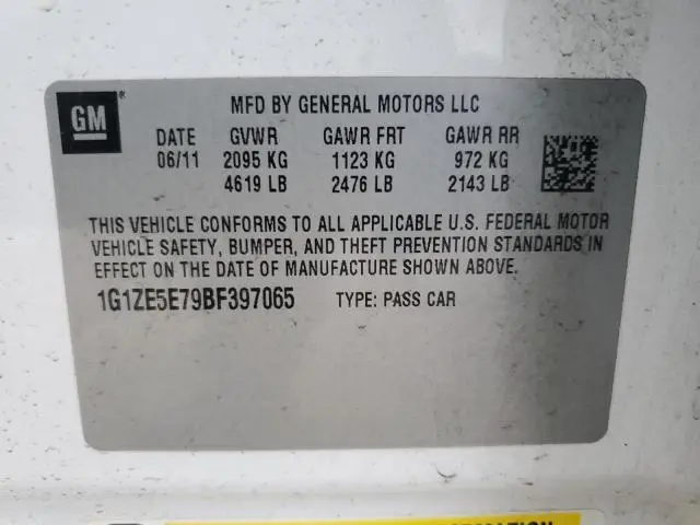 2011 CHEVROLET MALIBU LTZ  