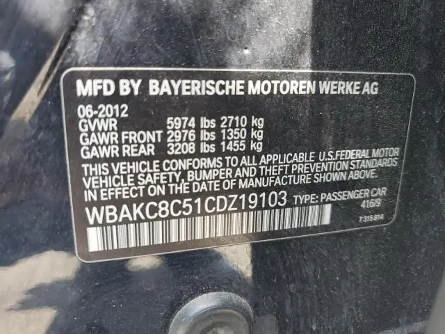 2012 BMW 750 LXI  