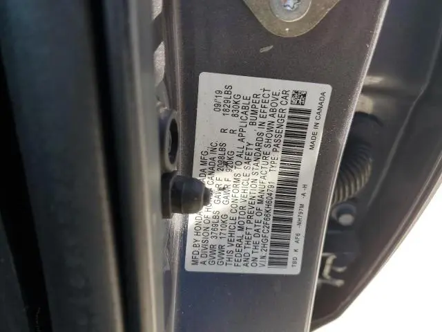 2019 HONDA CIVIC LX  