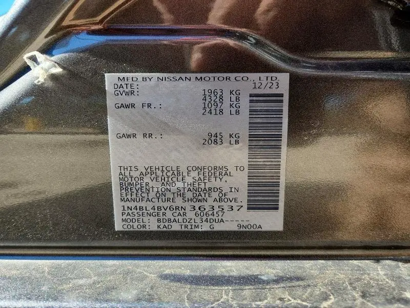 2024 NISSAN ALTIMA S  