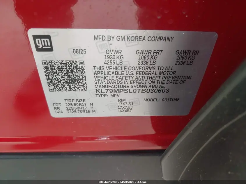 2026 CHEVROLET TRAILBLAZER FWD LT