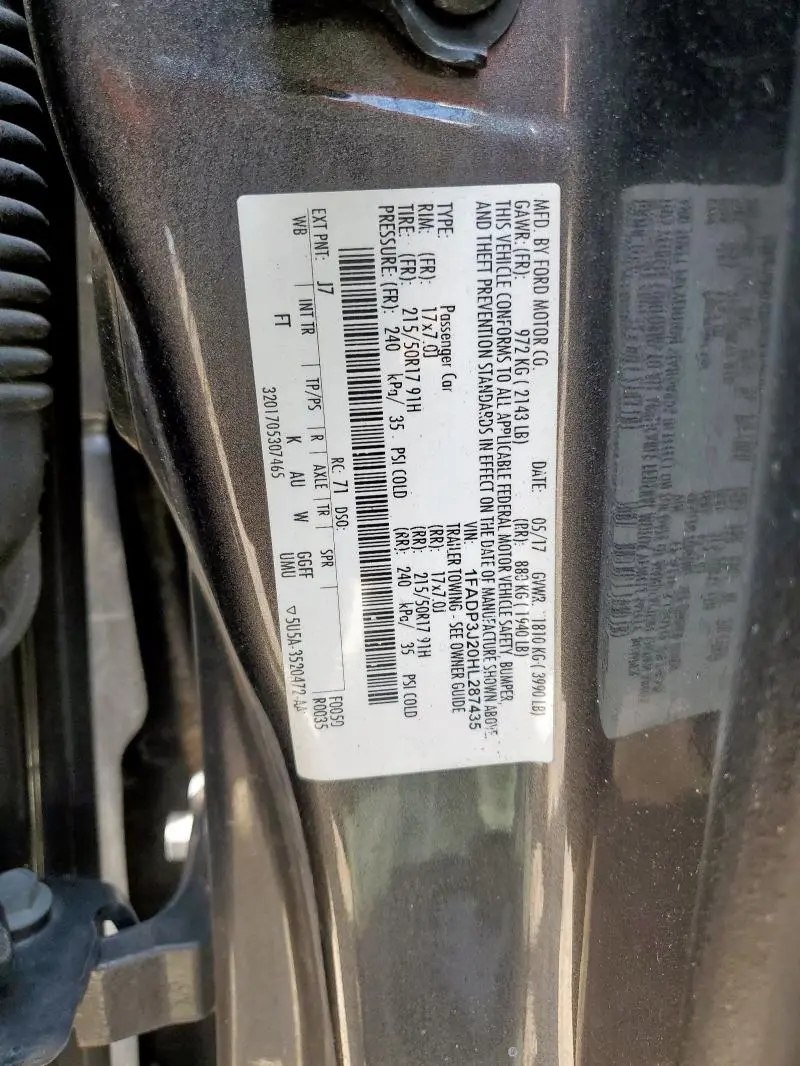 2017 FORD FOCUS TITANIUM  