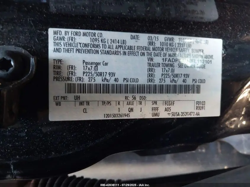 2015 FORD C-MAX HYBRID SE