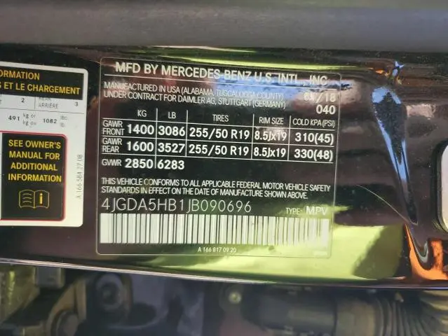2018 MERCEDES-BENZ GLE 350 4MATIC  