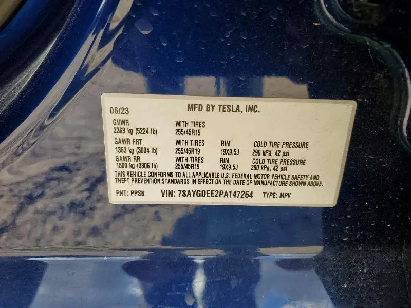 2023 TESLA MODEL Y   