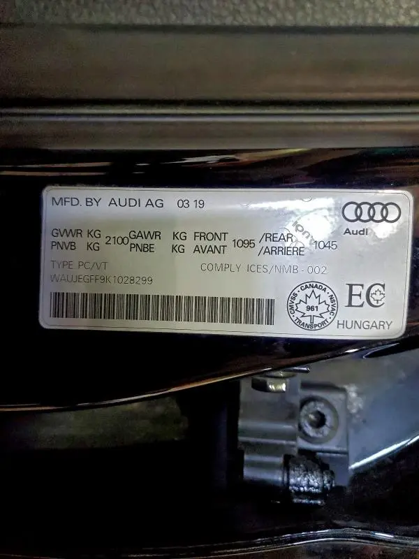 2019 AUDI A3 PREMIUM PLUS  