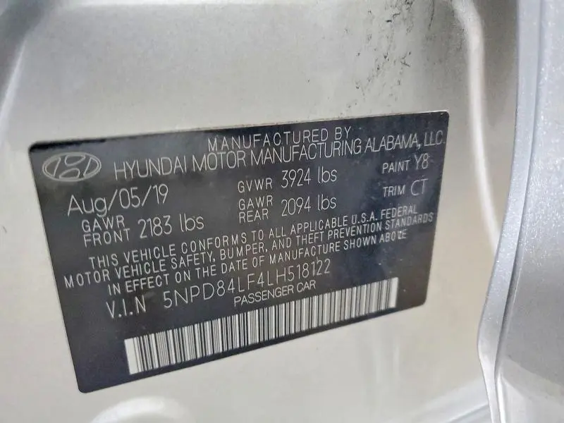 2020 HYUNDAI ELANTRA VALUE EDITION  