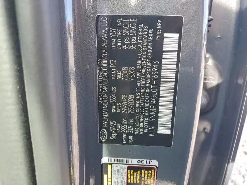 2026 HYUNDAI SANTA FE SE  