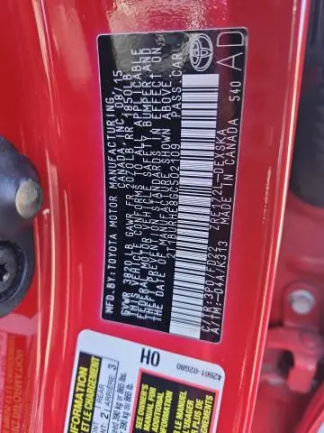 2016 TOYOTA COROLLA L  