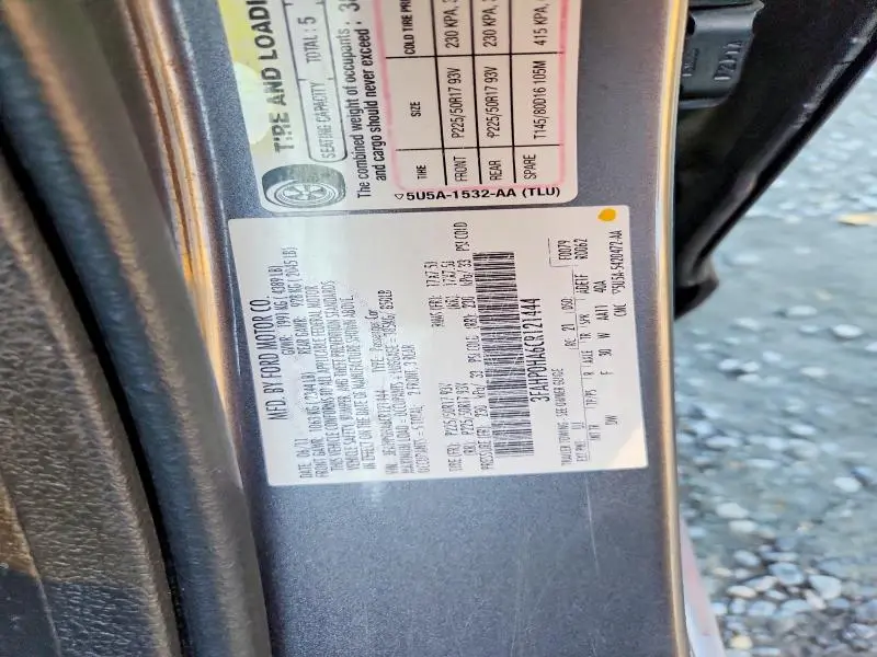 2012 FORD FUSION SE  