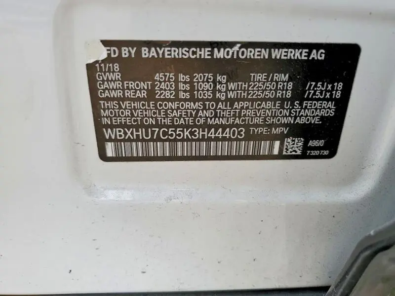 2019 BMW X1 SDRIVE28I  