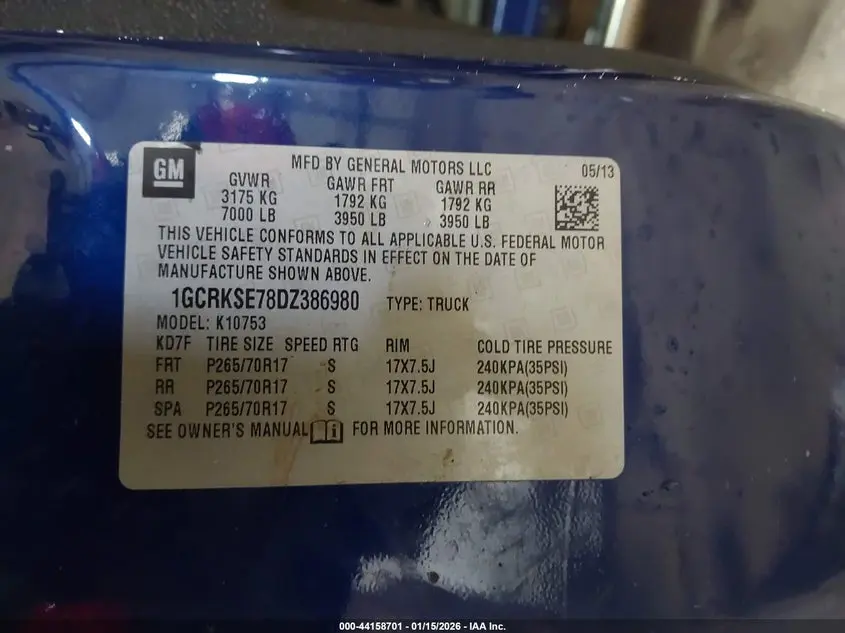 2013 CHEVROLET SILVERADO 1500 LT