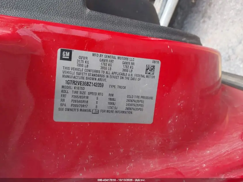 2011 GMC SIERRA 1500 SLE