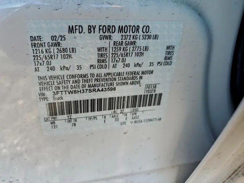 2025 FORD MAVERICK XLT  