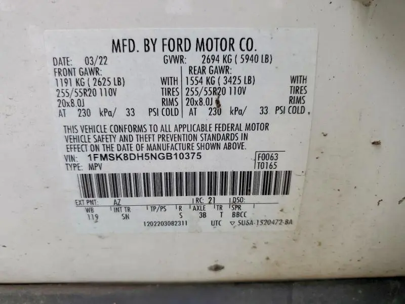 2022 FORD EXPLORER XLT  