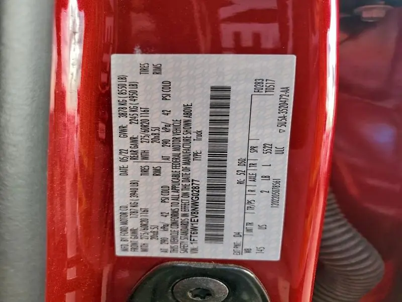2022 FORD F150 LIGHTNING PRO  