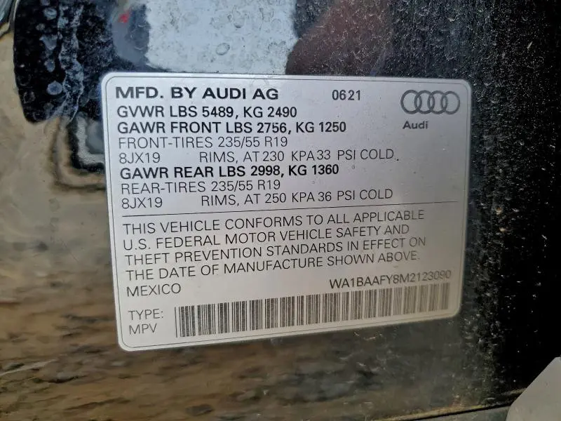 2021 AUDI Q5 PREMIUM PLUS  
