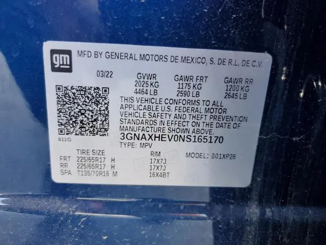 2022 CHEVROLET EQUINOX LS  