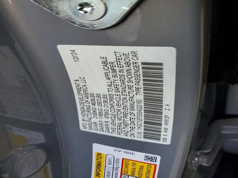 2025 HONDA ACCORD HYBRID SPORT  