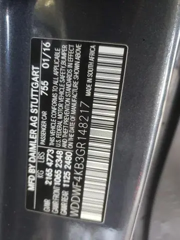 2016 MERCEDES-BENZ C 300 4MATIC  