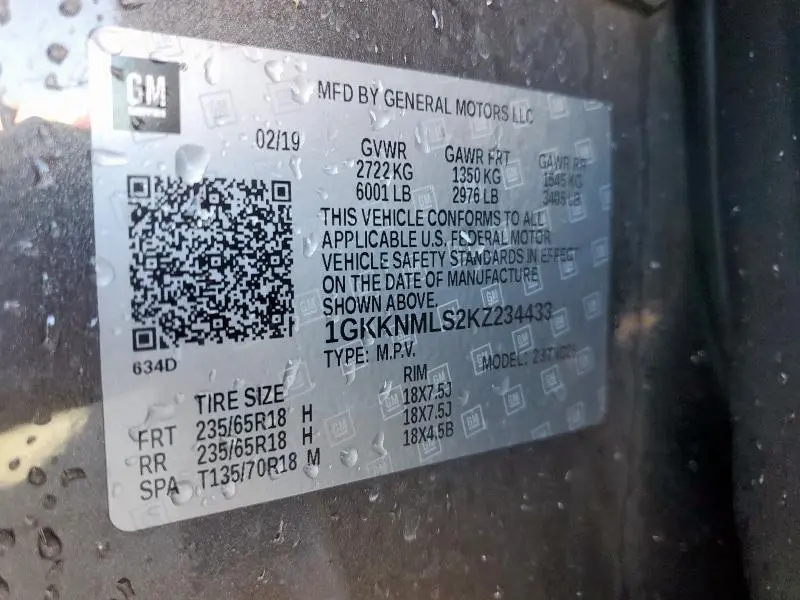 2019 GMC ACADIA SLT-1  