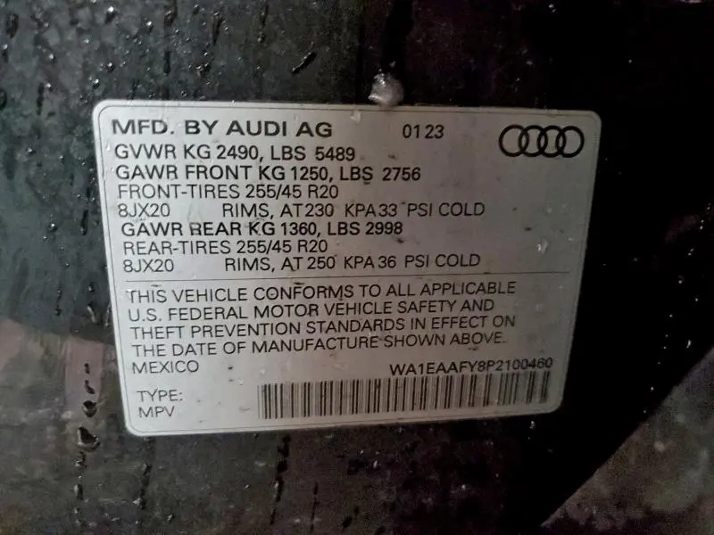 2023 AUDI Q5 PREMIUM PLUS 45  