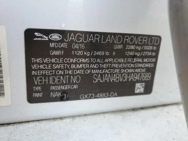 2017 JAGUAR XE FIRST EDITION  