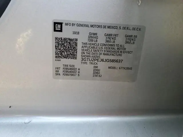 2018 GMC SIERRA K1500 DENALI  
