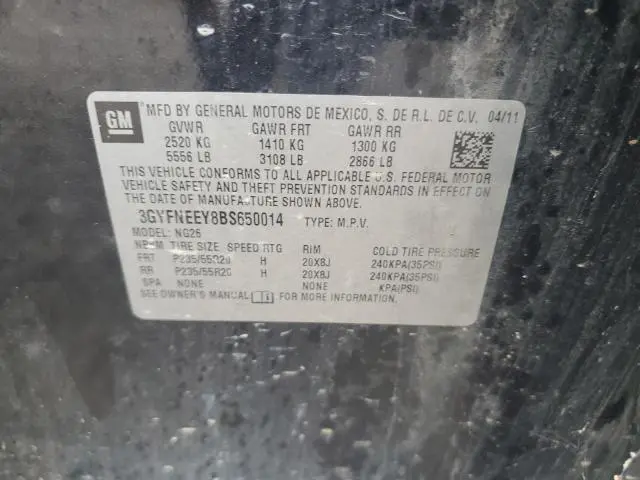 2011 CADILLAC SRX PERFORMANCE COLLECTION  