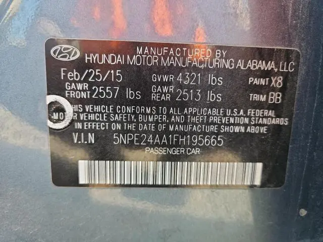 2015 HYUNDAI SONATA ECO  