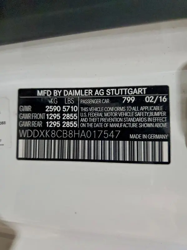 2017 MERCEDES-BENZ S 550  