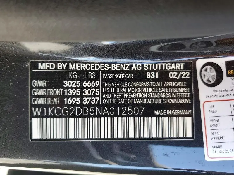 2022 MERCEDES-BENZ EQS SEDAN 450+  