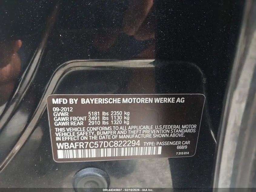 2013 BMW 535I  