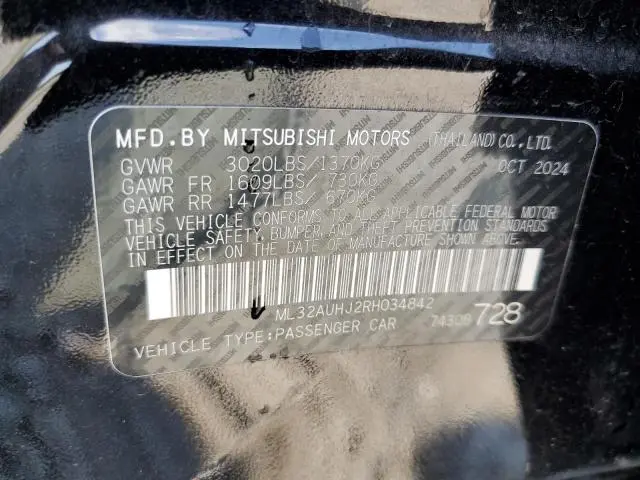 2024 MITSUBISHI MIRAGE ES