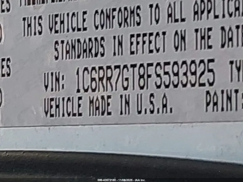 2015 RAM 1500 BIG HORN