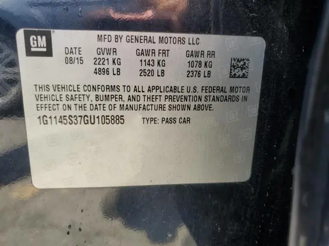 2016 CHEVROLET IMPALA LTZ  
