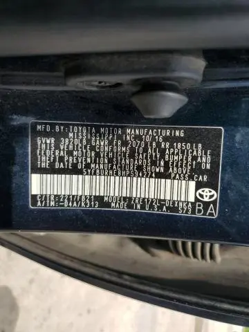 2017 TOYOTA COROLLA L