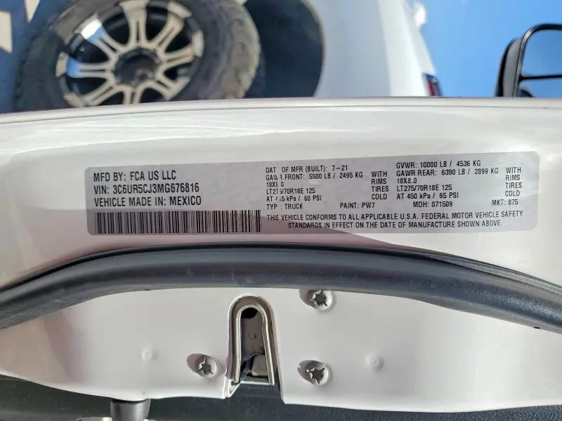 2021 RAM 2500 TRADESMAN  