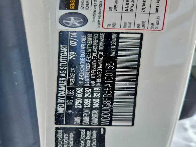 2015 MERCEDES-BENZ S 550 4MATIC  